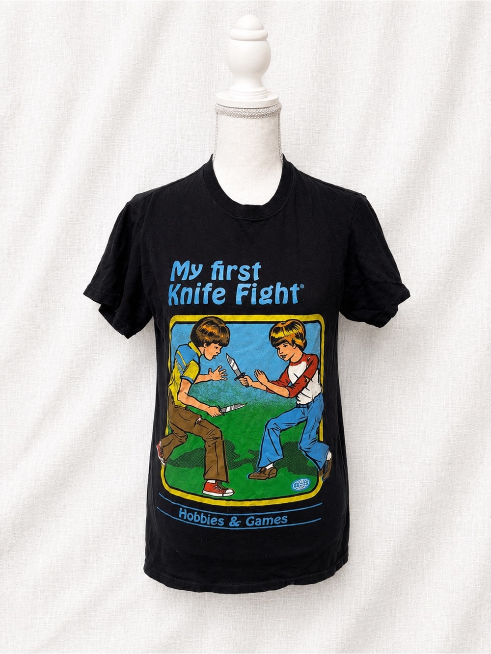 Black Kids Graphic Tee — 'My First Knife Fight'